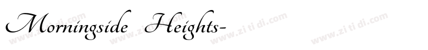 Morningside Heights字体转换
